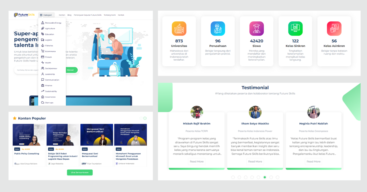 contoh web blog menarik dan mudah dibuat desain modern