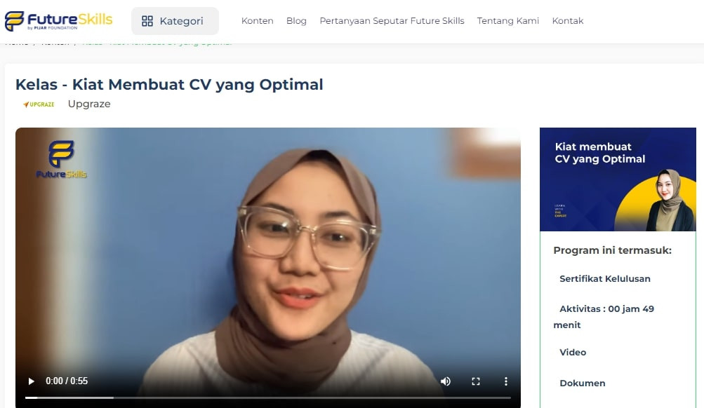 Kelas Pelatihan Pembuatan Cv Online