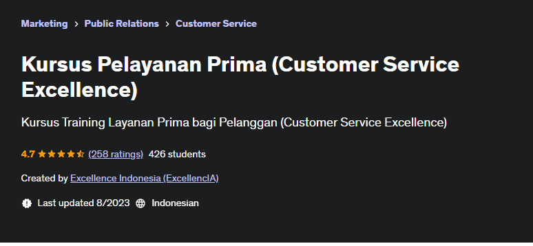 Kursus Online Customer Experience Di Indonesia