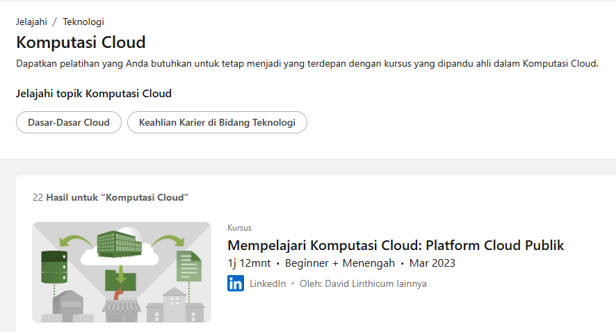 Cara Daftar Kursus Cloud Computing