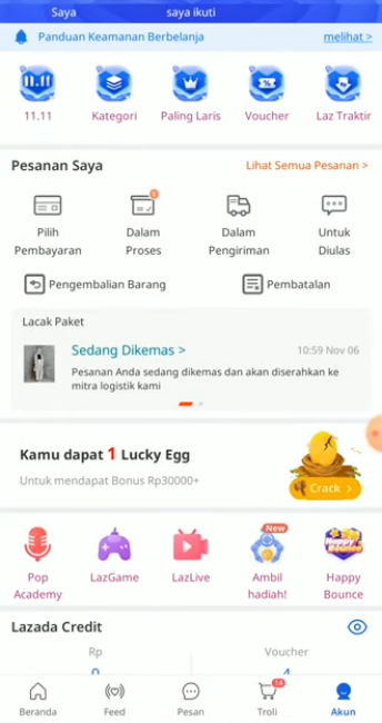 Cek resi lazada 2