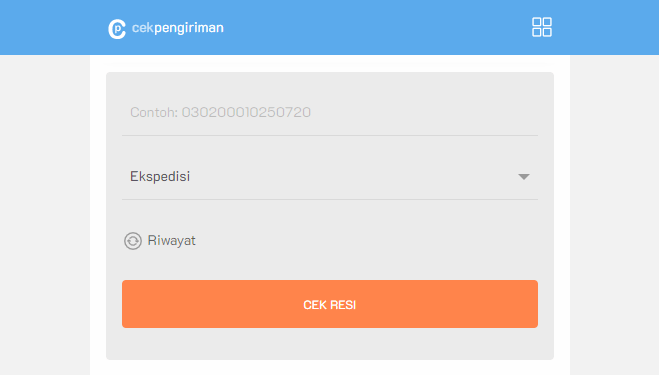 Website cek pengiriman