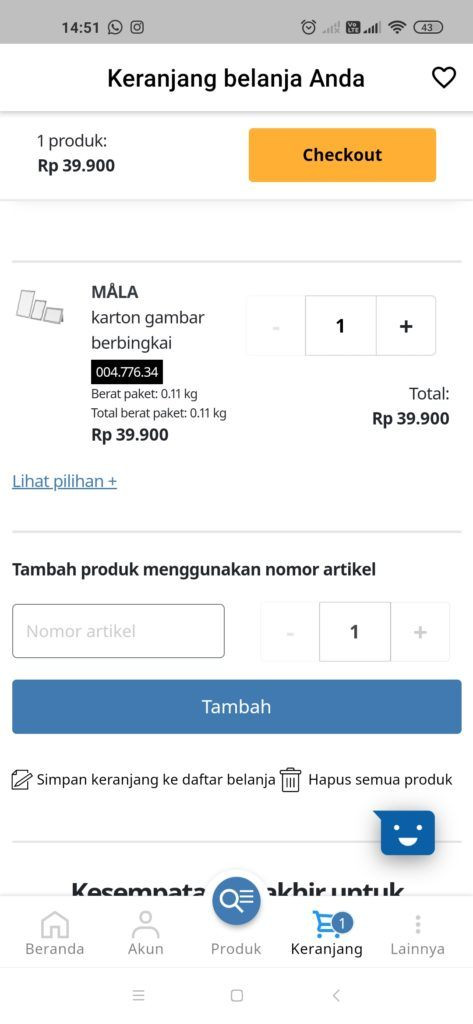 Cara belanja di ikea