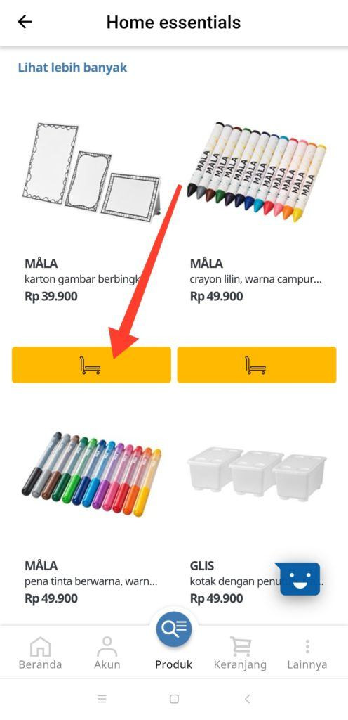 Cara belanja online di aplikasi ikea