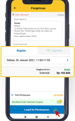 Cara belanja di indomaret online