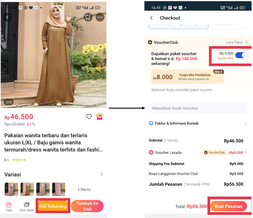 Cara menggunakan gratis ongkir lazada