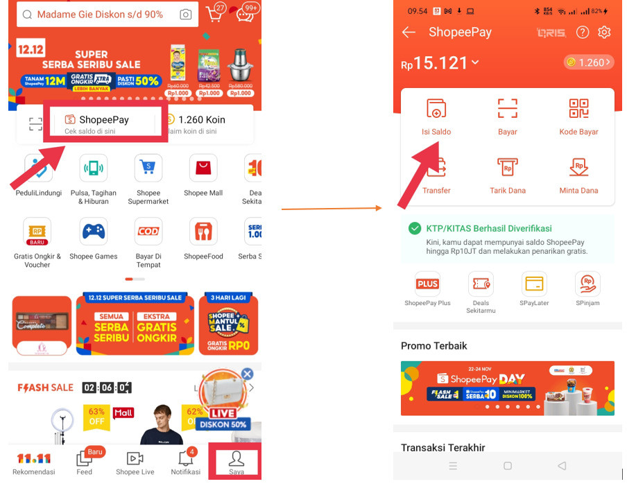 Cara transfer shopeepay ke ovo