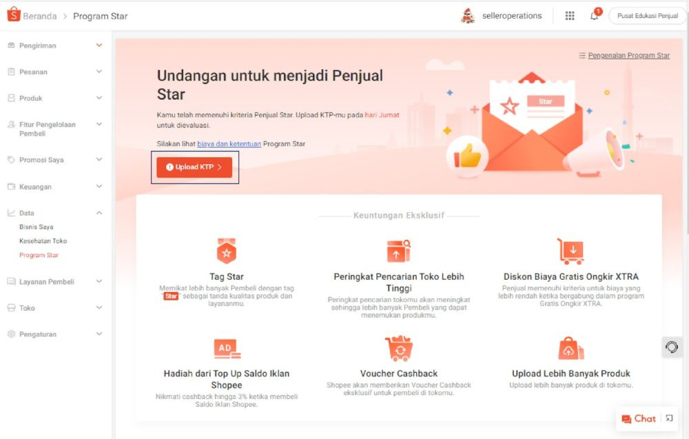 Upload ktp seller centre