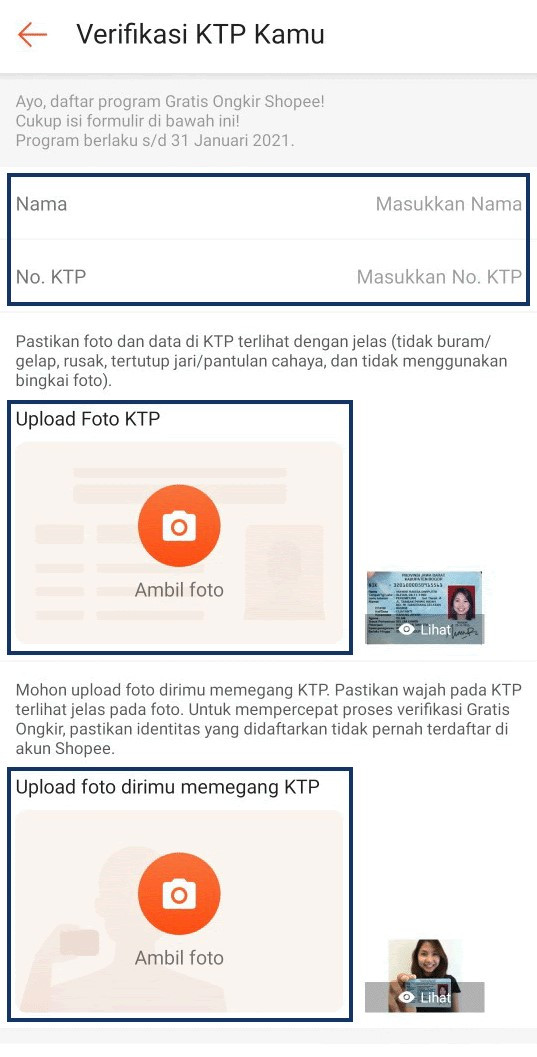 Verifikasi ktp star seller