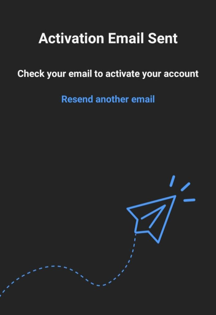 Activation email