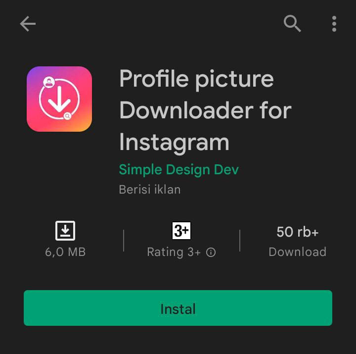 Download foto profil instagram