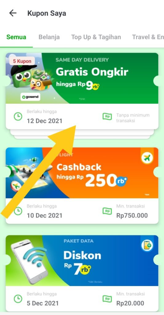 Kupon saya di tokopedia