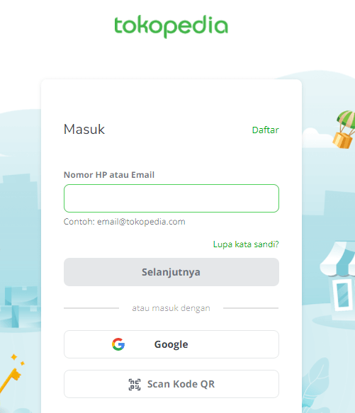 Cara daftar official store tokopedia