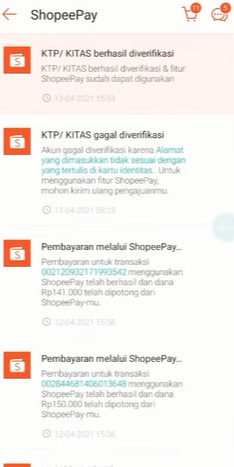 Notifikasi verifikasi