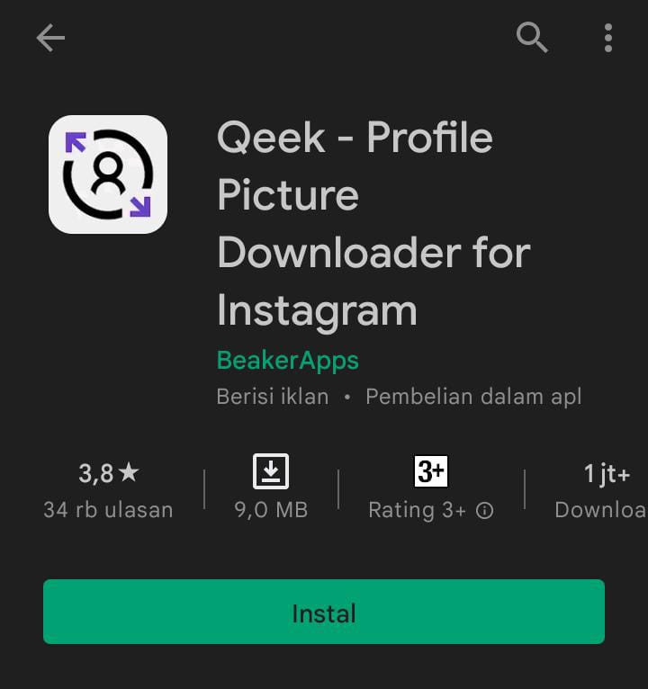 Profil instagram qeek