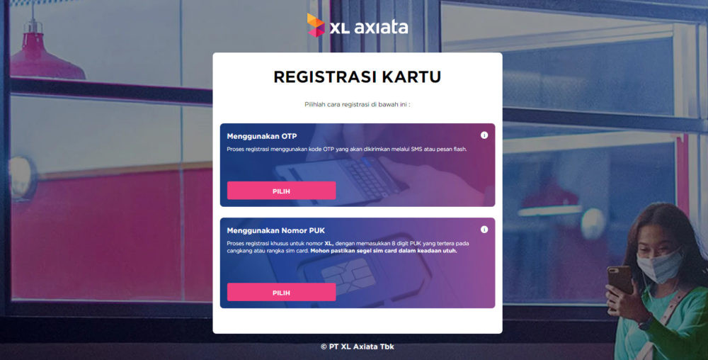 Registrasi kartu xl