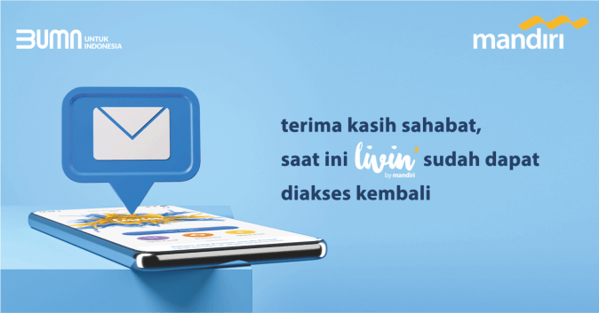 Bank mandiri, aplikasi livin’ by mandiri sudah bisa diakses