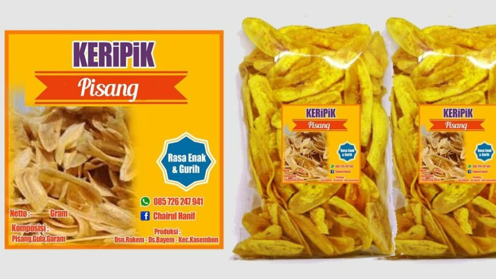 Label keripik