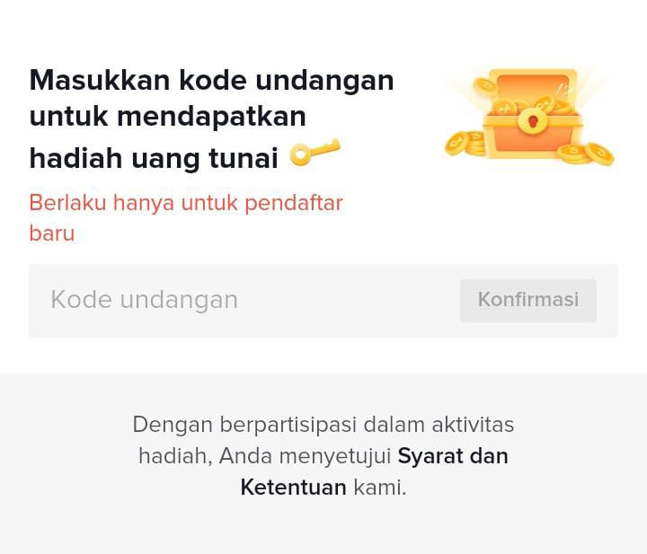 Cara memasukkan kode undangan tiktok