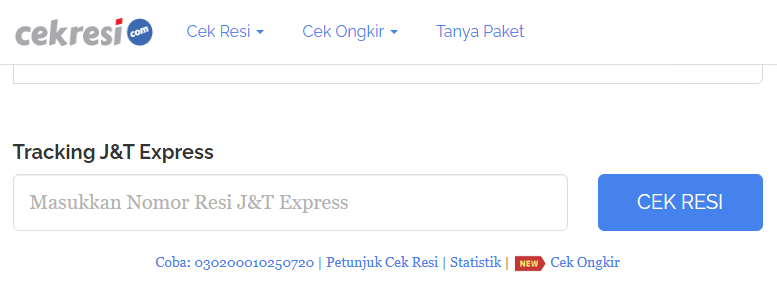 Jnt cek resi