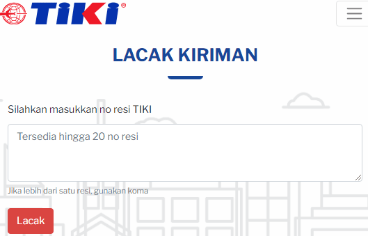 Lacak nomor resi tiki