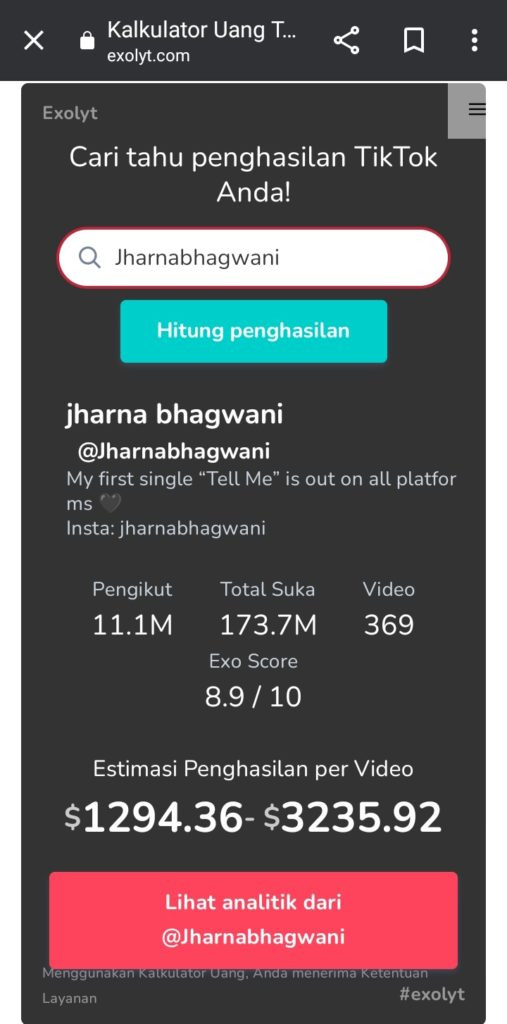 Situs exolyt untuk cek gaji tiktok