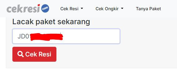 Cek resi shopee untuk jnt