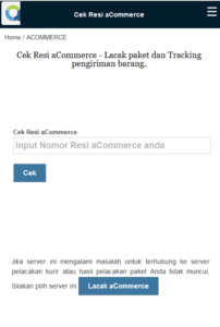 Cek resi acommerce