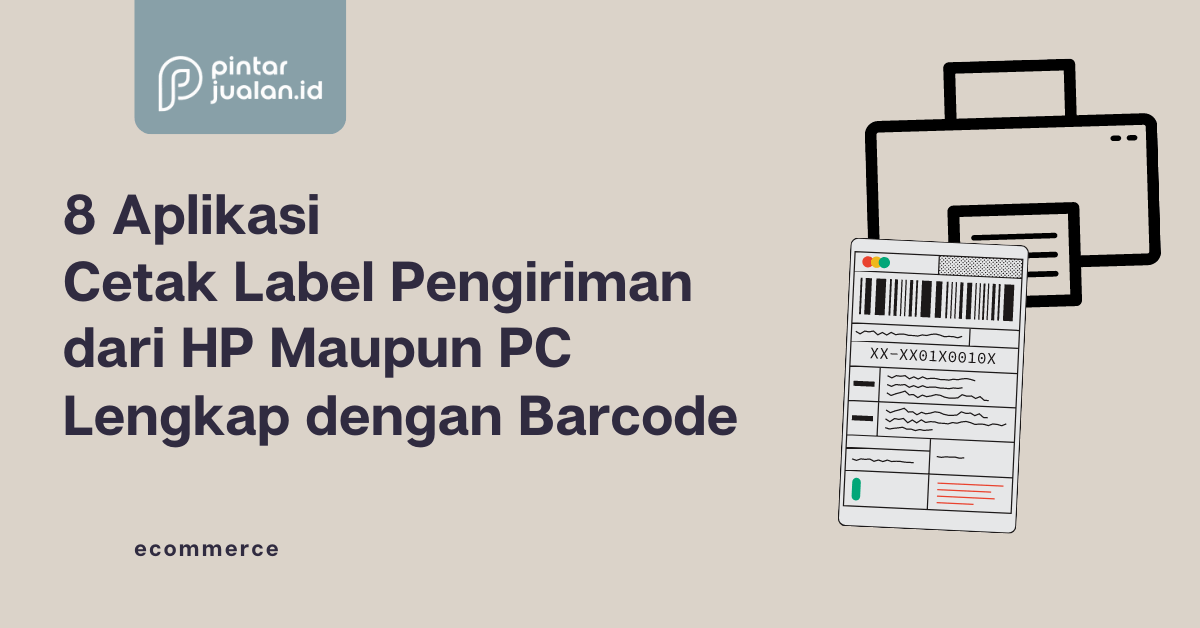 Aplikasi cetak label pengiriman lengkap dengan barcode