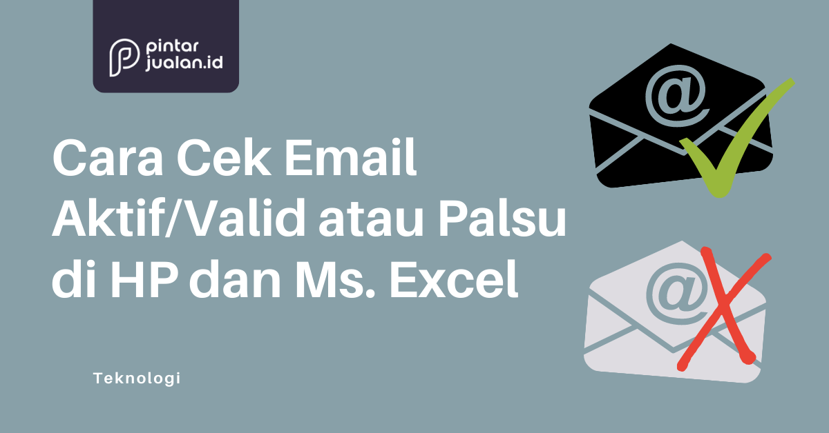 Cara cek email aktif/valid atau tidak melalui hp dan ms. Excel