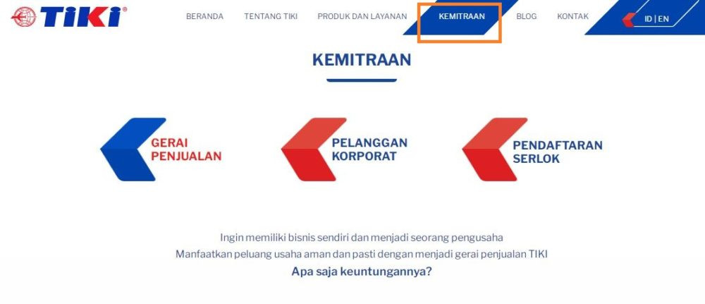 Langkah mendaftar agen tiki