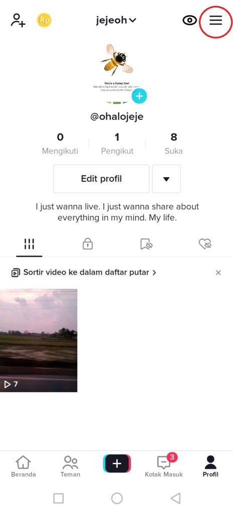 Langkah menghidupkan komentar tiktok