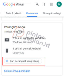 Cara melacak hp dengan email