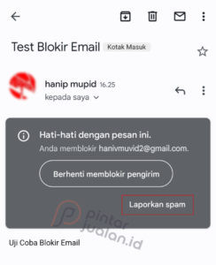 Cara blokir email