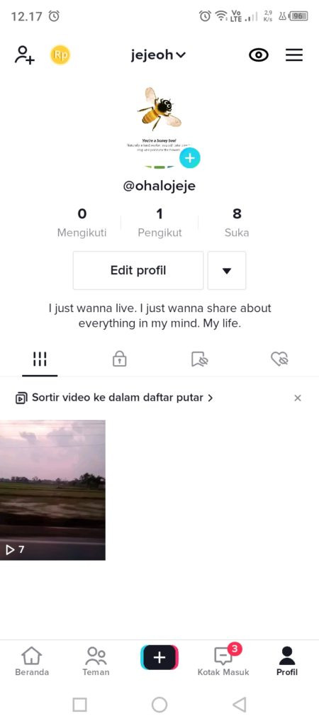 Cara buka profil akun tiktok