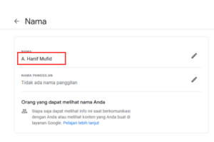 Cara ganti nama email