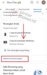 Cara menghapus email