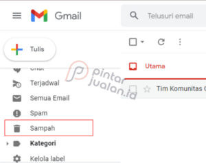 Cara menghapus email