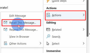 Cara recall email outlook