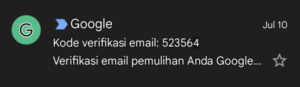 Cara verifikasi email