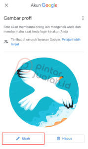 Cara mengganti foto profil email