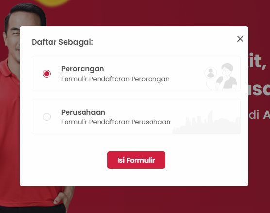 Formulier daftar agen lion parcel