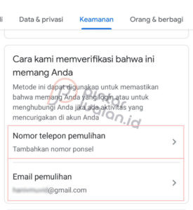 Cara verifikasi email