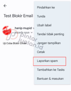 Cara blokir email