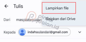 Cara mengirim tugas lewat email