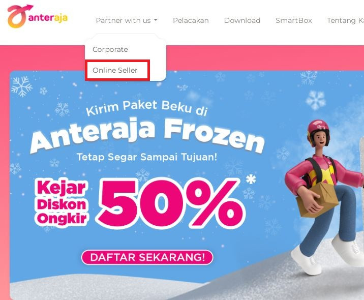 Online seller anteraja