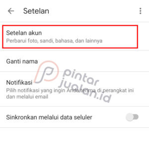 Cara mengganti foto profil email