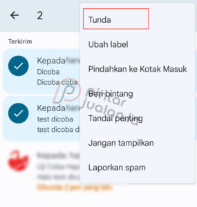 Membatalkan email yang sudah terkirim