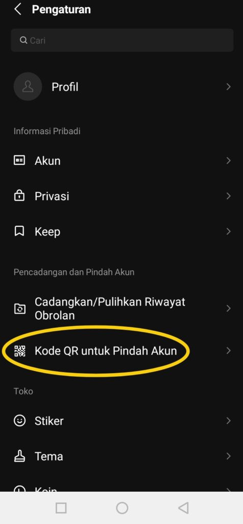 Memindahkan line dengan scan barcode