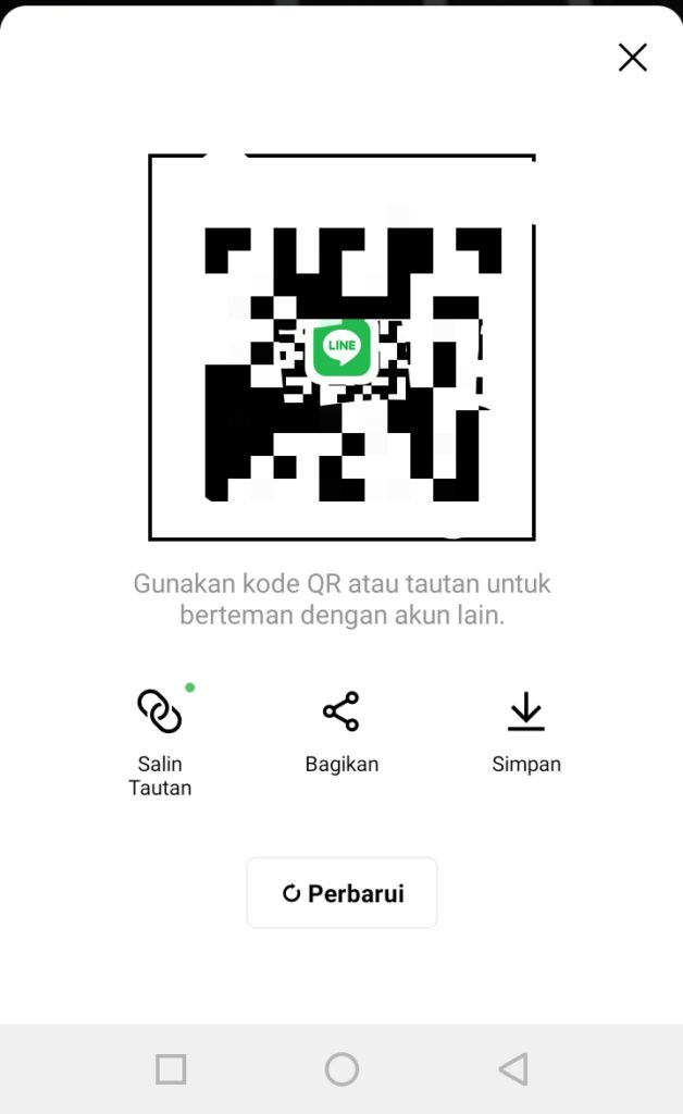 Bentuk qr code line